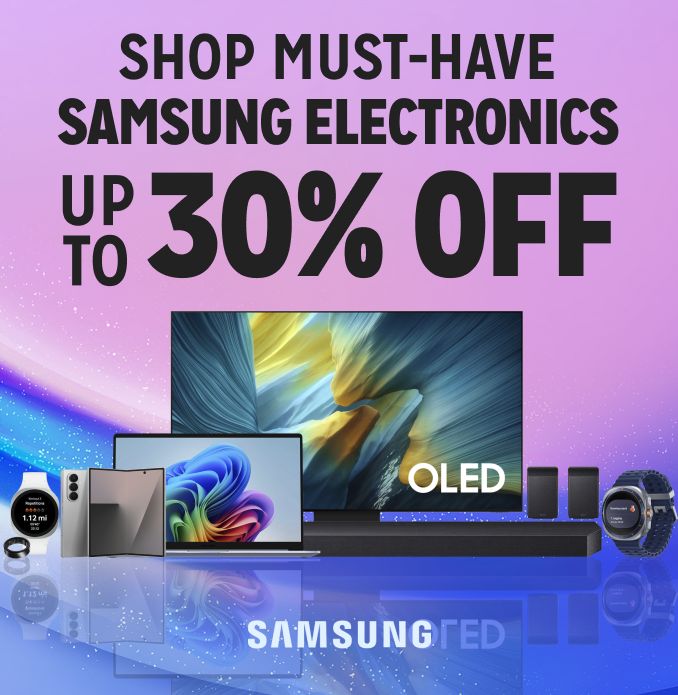 Samsung Electronics up to 30% off